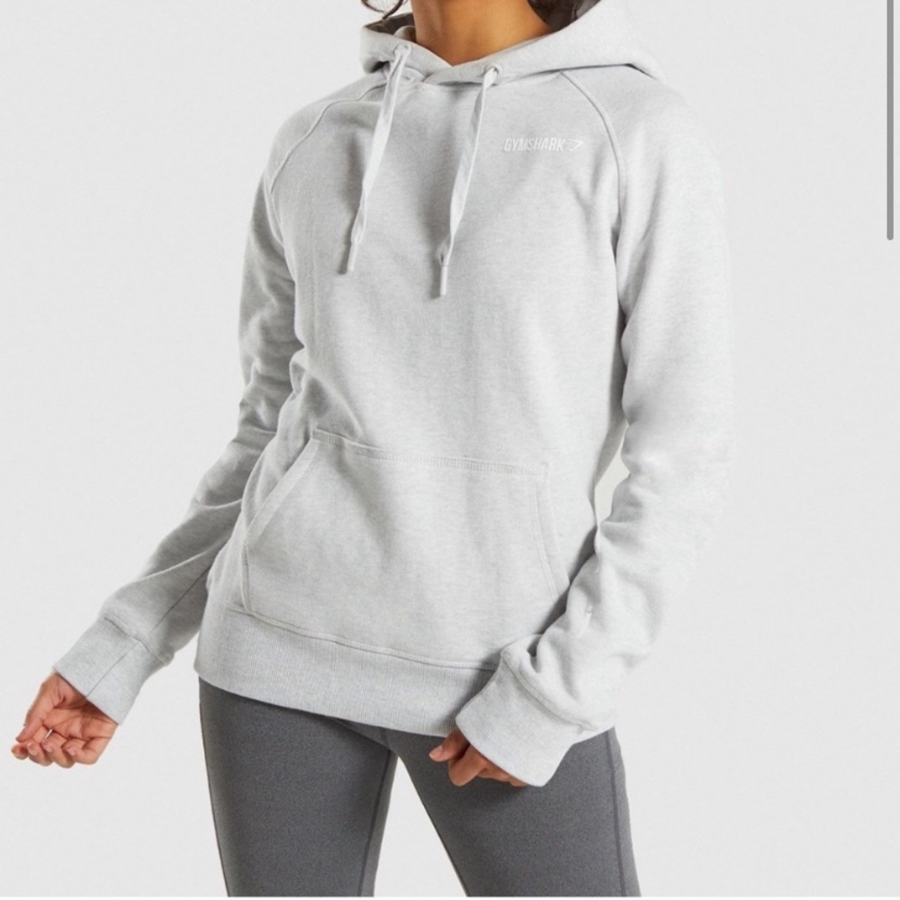 Gymshark Light Grey Crest Hoodie
